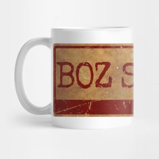 boz scaggs  - siple text gold  retro, vintage Mug